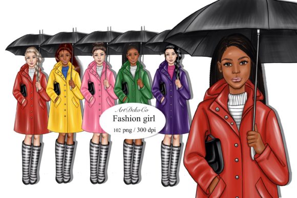Autumn Clipart for Girls: A Creative Resource for Designers and Enthusiasts