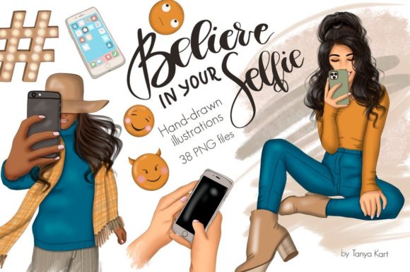 Believe in Your Selfie Clip Art: A Creative Tool for Digital Artists