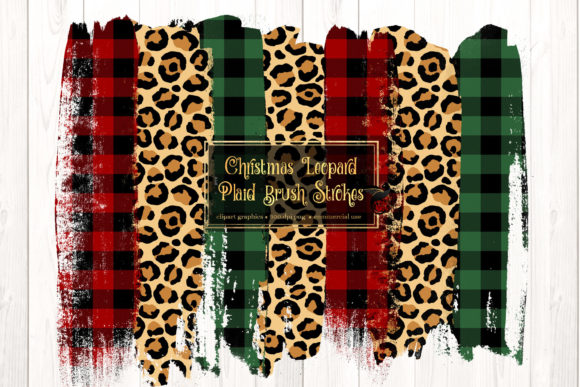 Christmas Leopard Brush Strokes PNG: A Creative Addition for Your Designs