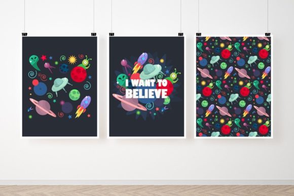 Cosmos Set: A Versatile Design Resource for Creative Projects