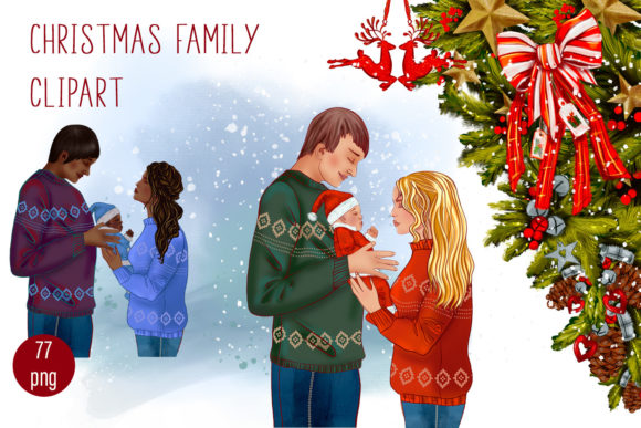 Family Clipart, Mom Clipart, Dad Clipart: The Perfect Way to Capture Holiday Memories