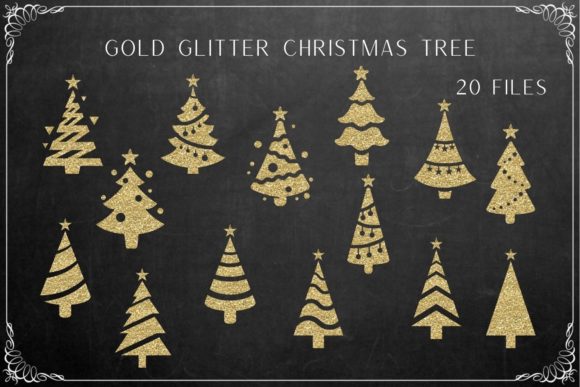 Gold Glitter Christmas Tree: A Shining Addition to Your Holiday Creativity