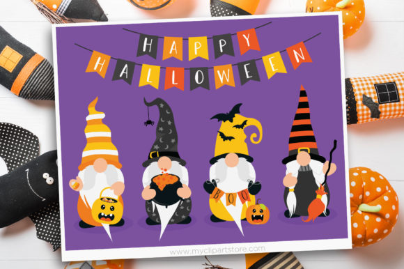 Halloween Gnome Clipart: A Versatile Tool for Creative and Business Projects