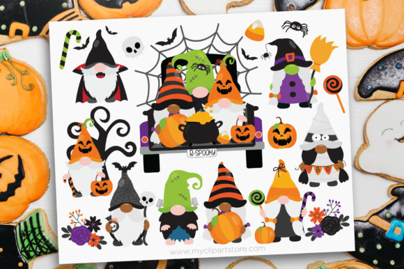 Halloween Gnomes Clipart Trunk or Treat