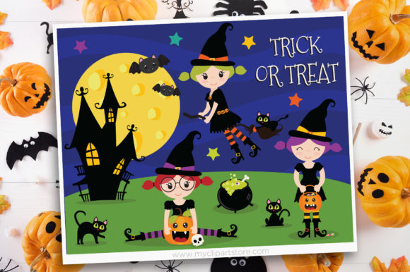 Halloween Witches Clipart