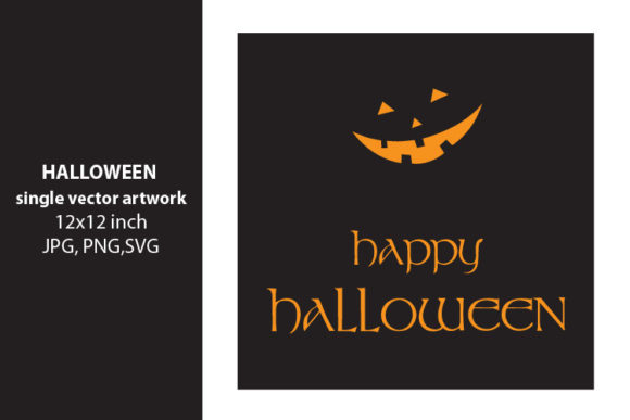 Happy Halloween Pumpkin Vector Art