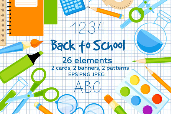 School Stationery Supplies Clipart: A Creative Resource for Students and Professionals