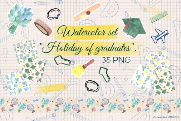 Set Illustration Holiday of Graduates: A Creative Resource for Designers and Entrepreneurs