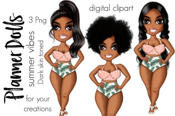 Summer Planner Afro Dolls