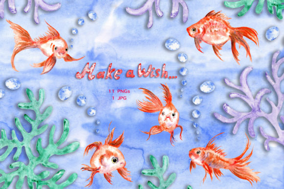 Watercolor Cute Goldfish Clip Art Set: A Strategic Tool for Creative and Business Applications